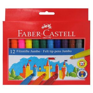 Faber-Castell Tuscher - Jumbo - 12 Stk - Multifarvet - Faber-Castell - Onesize - Tusch