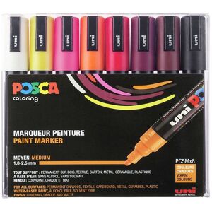 Posca Tuscher - Pc-5m - 8 Stk. - Varme Farver - Onesize - Posca Tusch