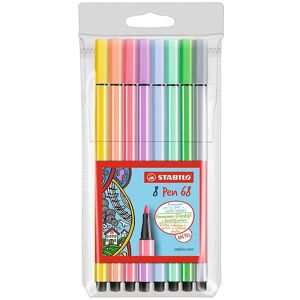 Stabilo Tuscher - Pen 68 - 8 Stk. - Pastelfarver - Stabilo - Onesize - Tusch