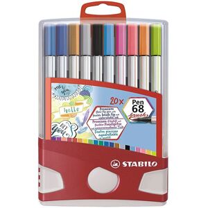 Stabilo Tuscher - Pen 68 Brush - 20 Stk. - Multifarvet - Stabilo - Onesize - Tusch