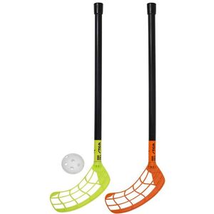 Floorballsæt - Rookie 55 Star - 3 Dele - Orange/limegrøn - Stiga - Onesize - Tilbehør