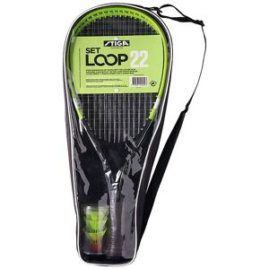 Badmintonsæt - Loop 22 Speed - 6 Dele - Sort/grøn - Stiga - Onesize - Tilbehør