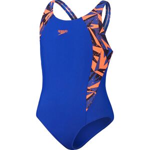 Speedo Badedragt - Hyperboom Splice Muscleback - Blå/orange - Speedo - 5-6 År (110-116) - Badetøj