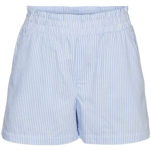 Vero Moda Girl Shorts - Vmpinny - Bright White/vista Blue - Vero Moda Girl - 7 År (122) - Shorts