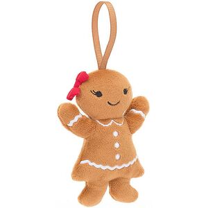 Jellycat Bamse - 10x6 Cm - Festive Folly Gingerbread Ruby - Jellycat - Onesize - Bamse