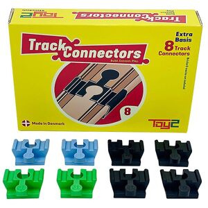 Toy2 Track Connectors - 8 Stk. - Basic Connectors - Toy2 Track Connectors - Onesize - Legetøj