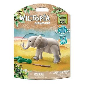 Wiltopia - Ung Elefant - 71049 - 5 Dele - Playmobil - Onesize - Legetøjsdyr