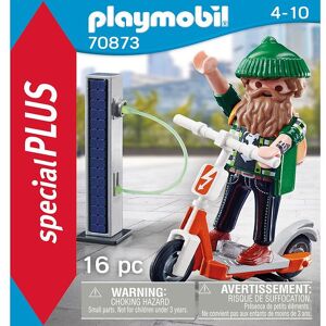 Specialplus - Hipster Med El-Scooter - 70873 - 16 Dele - Playmobil - Onesize - Legetøj