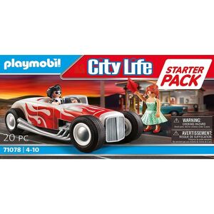 City Life - Starter Pack Hot Rod - 71078 - 20 Dele - Playmobil - Onesize - Legetøj