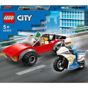 City - Politimotorcykel På Biljagt 60392 - 59 Dele - Lego® - Onesize - Klodser