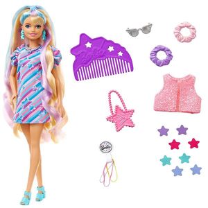 Dukke - Totally Hair - Stars - Barbie - Onesize - Dukke