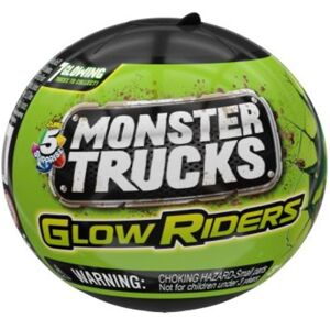 5 Surprise Kugle M. Overraskelse - Glow Riders - Monster Trucks - Onesize - 5 Surprise Legetøj