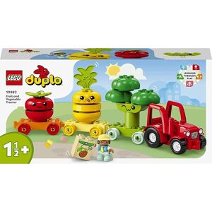 Duplo - Traktor Med Frugt Og Grøntsager 10982 - 19 Dele - Onesize - Lego® Klodser