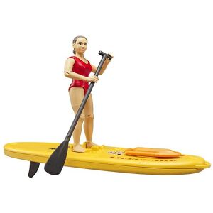 Bruder Figur - Bworld - Livredder M. Paddleboard - 62785 - Bruder - Onesize - Legetøjsfigur