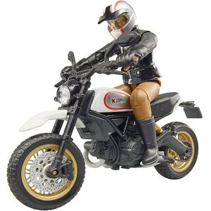 Bruder Figur M. Scrambler Ducati Desert Sled - Bworld - 63051  - Bruder - Onesize - Legetøjsfigur