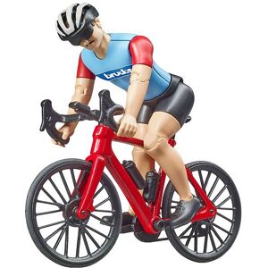 Bruder Figur M. Cykel - Bworld - Cykelrytter - Mand - 63110 - Bruder - Onesize - Legetøjsfigur