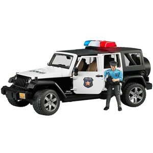 Bruder Bil - Jeep Wrangler Politibil M. Lys/lyd Og Politibetjent - Bruder - Onesize - Bil