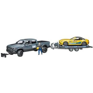 Bruder Biler - Ram 2500 Og Roadster M. Trailer Og Figur - 02504 - Bruder - Onesize - Bil