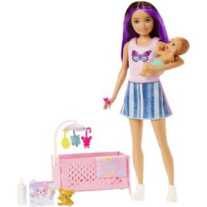 Dukke - 30 Cm - Skipper Babysitter Sleepy Baby - Onesize - Barbie Legetøj