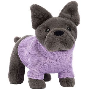 Jellycat Bamse - 17x19 Cm - Sweater French Bulldog Purple - Jellycat - Onesize - Bamse