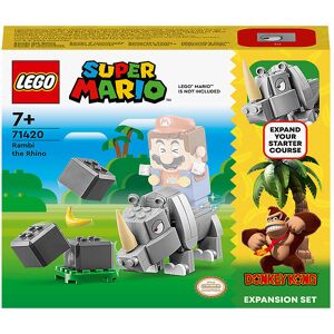 Super Mario - Næsehornet Rambi 71420 - Udvidelsessæt - 106 - Lego® - Onesize - Klodser