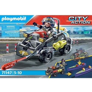 City Action - Swat Multi Terrain Quad - 71147 - 59 Del - Onesize - Playmobil Legetøj