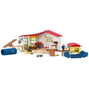 Schleich Farm World - 22x20x17 Cm - Kæledyrshotel 42607 - Onesize - Schleich Legetøj