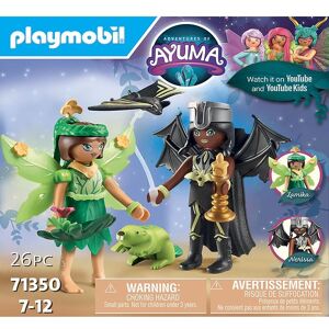 Ayuma - Forest Fairy & Bat Fairy M. Totemdyr - 71350 - - Playmobil - Onesize - Legetøjsfigur