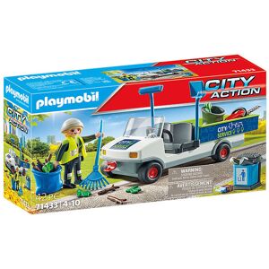 City Action - Hold Byen Ren Med E-Køretøj - 71433 - 42 - Playmobil - Onesize - Legetøj