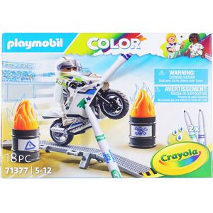 Color - Motorcykel - 71377 - 18 Dele - Playmobil - Onesize - Legetøj