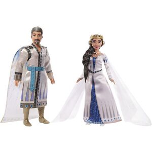 Wish Dukker - 30/27 Cm - Kong Magnifico/dronning Amaya - Disney Wish - Onesize - Dukke