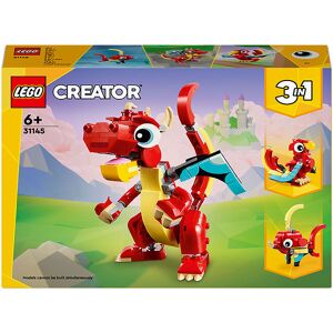 Creator - Rød Drage 31145 - 3-I-1 - 149 Dele - Lego® - Onesize - Klodser