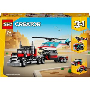 Creator - Blokvogn Med Helikopter 31146 - 3-I-1 - 270 Dele - Onesize - Lego® Klodser