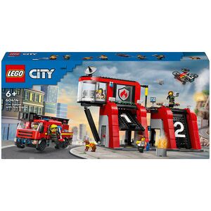 City - Brandstation Med Brandbil 60414 - 843 Dele - Onesize - Lego® Klodser