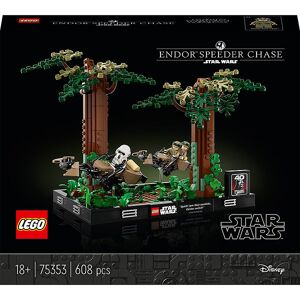 Star Wars - Diorama Med Speederjagt På Endor 75353 - 608 D - Onesize - Lego® Klodser