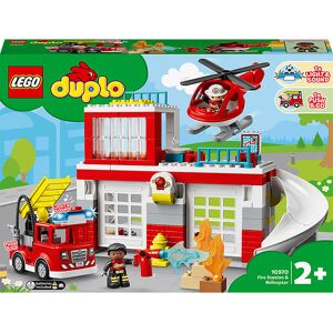 Duplo® - Brandstation Og Helikopter 10970 - 117 Dele - Lego® - Onesize - Klodser