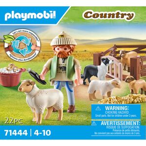 Country - Ung Hyrde Med Fåreflok - 71444 - 22 Dele - Onesize - Playmobil Legetøjsfigur