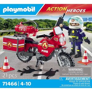 Action Heroes - Brandbil På Ulykkesstedet - 71466 - 21 - Playmobil - Onesize - Klodser