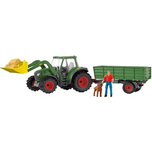 Schleich Farm World - Traktor Med Påhængsvogn - 42608 - Schleich - Onesize - Legetøj