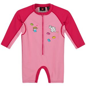 Duplo Badeheldragt - Lwadour - Uv40+ - Dark Pink - Lego® Wear - 1½ År (86) - Badetøj