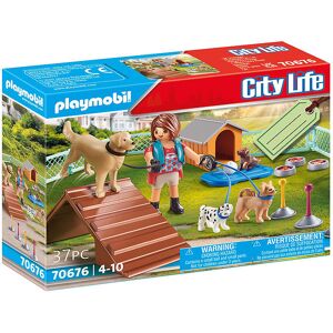 City Life - Hunde Træner - 70676 - 37 Dele - Playmobil - Onesize - Legetøj