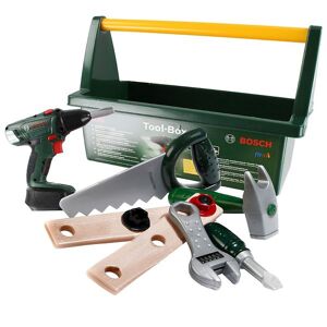 Mini Værktøjskasse M. Tilbehør - Legetøj - Mørkegrøn - Bosch Mini - Onesize - Værktøj