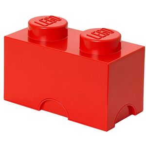 Storage Opbevaringskasse - 2 Knopper - 25x13x18 - Rød - Onesize - Lego® Storage Kasse