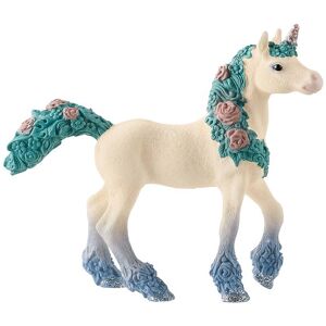 Schleich Bayala - H:10 Cm - Blomsterenhjørning Føl 70591 - Schleich - Onesize - Legetøjsfigur