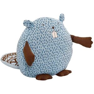 Bloomingville Bamse - Bæver - 30 Cm - Lyseblå M. Prikker - Bloomingville - Onesize - Bamse