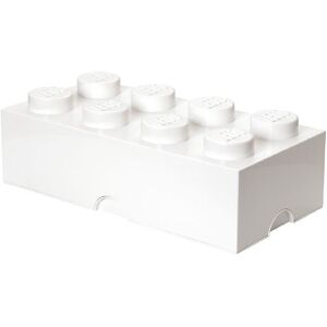 Storage Opbevaringsboks - 8 Knopper - 50x25x18 - Hvid - Onesize - Lego® Storage Boks