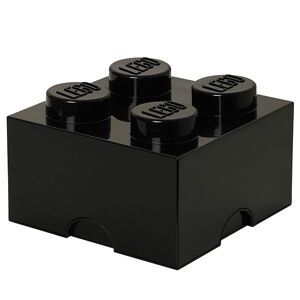Storage Opbevaringsboks - 4 Knopper - 25x25x18 - Sort - Lego® Storage - Onesize - Boks