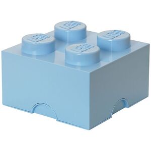 Storage Opbevaringsboks - 4 Knopper - 25x25x18 - Lyseblå - Lego® Storage - Onesize - Boks