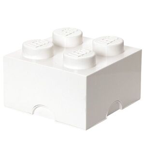 Storage Opbevaringsboks - 4 Knopper - 25x25x18 - Hvid - Lego® Storage - Onesize - Boks