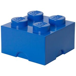 Storage Opbevaringsboks - 4 Knopper - 25x25x18 - Blå - Lego® Storage - Onesize - Boks